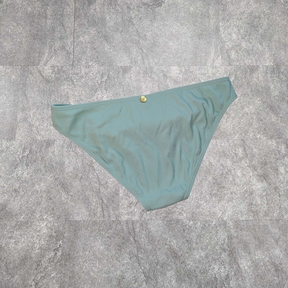 NWT Ribbed Bikini Bottoms QUINTSOUL Mid  Rise Medium Coverage - Picture 2 of 6